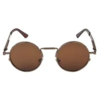 Fabulous Brown Metal UV Protected Sunglasses For Men-thumb1