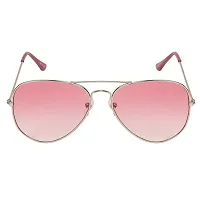 Arzonai Classic Aviator Shape Silver-Red UV Protection Sunglasses For Men  Women [MA-008-S17 ]-thumb2