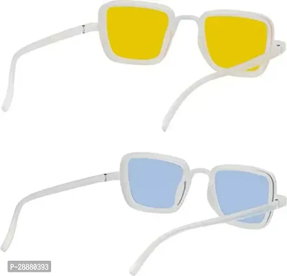 Modern Multicoloured Plastic Sunglasses Pack Of 2-thumb4