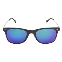 Arzonai Swaggy Wayfarer Shape Black-Green Mirrored UV Protection Sunglasses For Men  Women [MA-002-S3 ]-thumb2