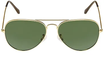 Fabulous Green Metal UV Protected Sunglasses For Men-thumb1