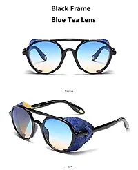 ARZONAI Unisex Ranbir Singh Advance 2020 Gradient Round Sunglasses (Green Mirror), Medium-thumb3
