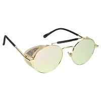 Fabulous Green Metal UV Protected Sunglasses For Men-thumb2