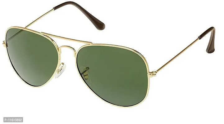 Fabulous Green Metal UV Protected Sunglasses For Men-thumb0