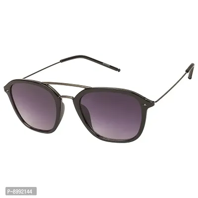 Arzonai Jack Retro Square Shape Black-Black UV Protection Sunglasses For Men  Women [MA-059-S1 ]-thumb0