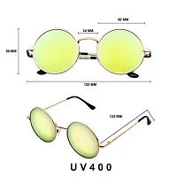 Fabulous Green Metal UV Protected Sunglasses For Men-thumb3