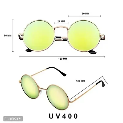 Fabulous Green Metal UV Protected Sunglasses For Men-thumb4