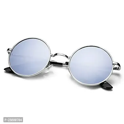 Modern Silver Metal Sunglasses-thumb0