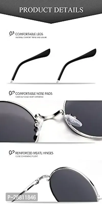 Stylish Metal Orange Round Sunglasses For Women-thumb4