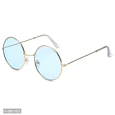 Trendy Blue Round Sunglass For Women-thumb2