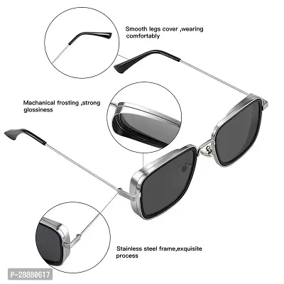 Modern Multicoloured Metal Sunglasses Pack Of 2-thumb5