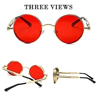 Modern Multicoloured Metal Sunglasses Pack Of 2-thumb2