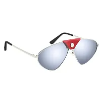 Fabulous Silver Metal UV Protected Sunglasses For Men-thumb3