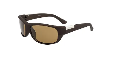 Fabulous Brown Plastic UV Protected Sunglasses For Men-thumb4