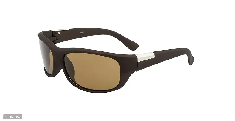 Fabulous Brown Plastic UV Protected Sunglasses For Men-thumb5