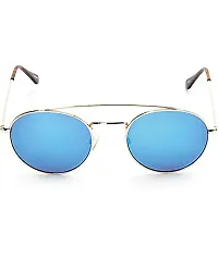 Fabulous Blue Metal UV Protected Sunglasses For Men-thumb1