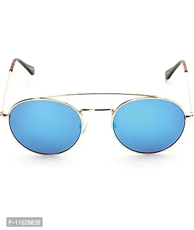 Fabulous Blue Metal UV Protected Sunglasses For Men-thumb2