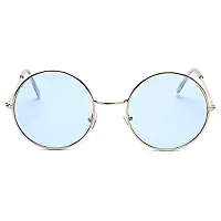 Trendy Blue Round Sunglass For Women-thumb2