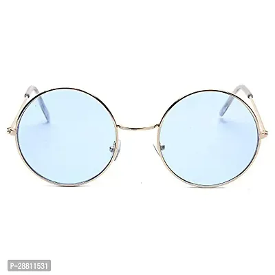 Trendy Blue Round Sunglass For Women-thumb3