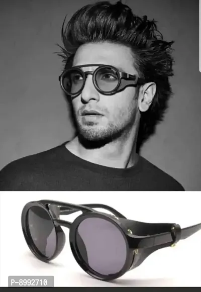 ARZONAI Ranbir Singh 2020 Gradient Round Unisex Sunglasses (Brown| Medium)-thumb4