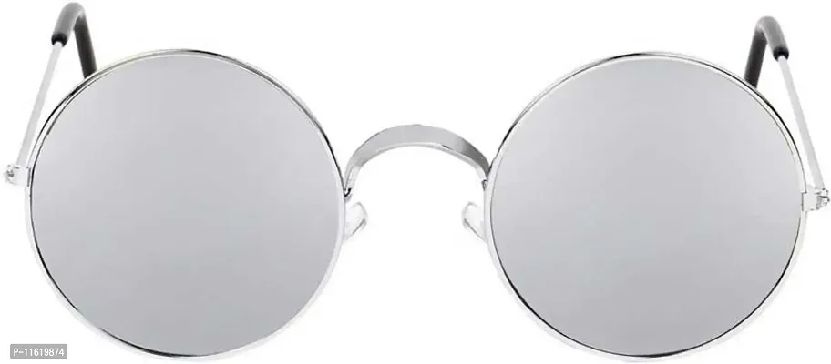 Fabulous Silver Metal UV Protected Sunglasses For Men-thumb2