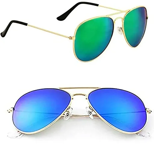 Modern Plastic Sunglasses Pack Of 2