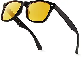 Modern Yellow Plastic Sunglasses-thumb4