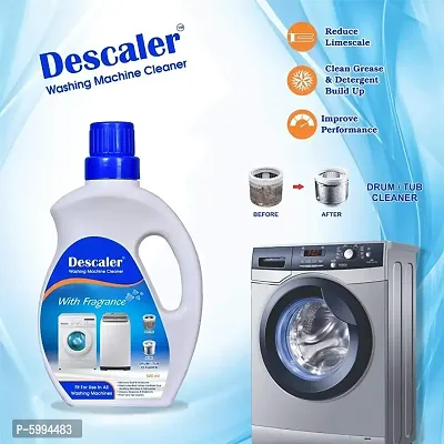 Descaler liquid for All Washing Machine Deep Cleaner Scale Remover liquid With Fragrance (500 ml) (Pack of 1)-thumb3