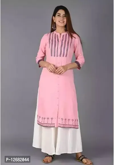 Stylish Fancy Rayon Straight Kurta With Bottom Wear Set For Women