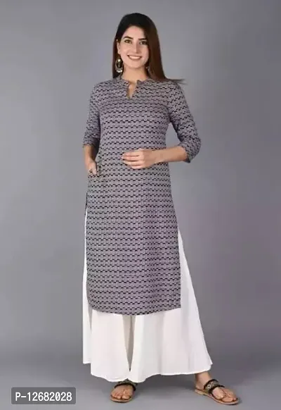 Stylish Fancy Rayon Straight Kurta With Bottom Wear Set For Women-thumb0