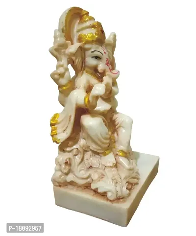 Winsome Collection Ganesha Ganpati Statue Shree Ganesha Idol Shree Ganesh for Pujaghar Home Decor Showpiece Polyresin Multicolor Pack of 1-thumb3