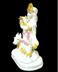 Winsome Collection Krishna Kanha With Cow Idol Murti Statue For Pujaghar Home Room Decor-thumb3