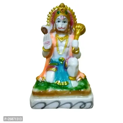 Winsome Collection Hanuman Bajrangbali Murti Idol Statue Decorative Showpiece For Pujaghar Home Office Room Decor-thumb0