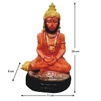 Winsome Collection Hanuman Bajrangbali Murti Idol Statue Decorative Showpiece For Pujaghar Home Office Room Decor-thumb3