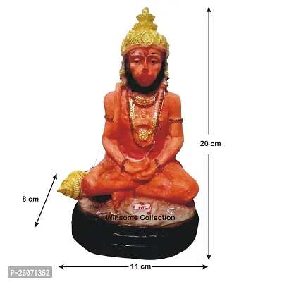 Winsome Collection Hanuman Bajrangbali Murti Idol Statue Decorative Showpiece For Pujaghar Home Office Room Decor-thumb4