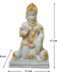 Winsome Collection Hanuman Bajrangbali Murti Idol Statue Decorative Showpiece For Pujaghar Home Office Room Decor-thumb3