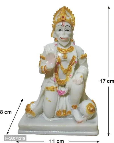 Winsome Collection Hanuman Bajrangbali Murti Idol Statue Decorative Showpiece For Pujaghar Home Office Room Decor-thumb4