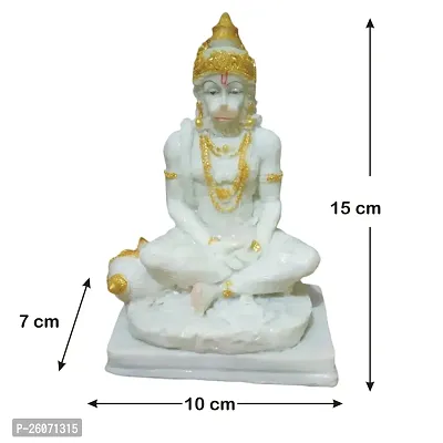 Winsome Collection Hanuman Bajrangbali Murti Idol Statue Decorative Showpiece For Pujaghar Home Office Room Decor-thumb3