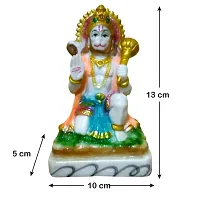 Winsome Collection Hanuman Bajrangbali Murti Idol Statue Decorative Showpiece For Pujaghar Home Office Room Decor-thumb1