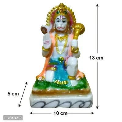 Winsome Collection Hanuman Bajrangbali Murti Idol Statue Decorative Showpiece For Pujaghar Home Office Room Decor-thumb2