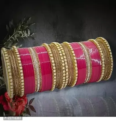 Stylish Fancy Designer Plastic Pearl Bridal Chuda Bangles For Women