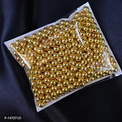 Golden beads of 6mm for jewellry making, Embroidery work, DIY craft / Pack include 1000pcs.-thumb3