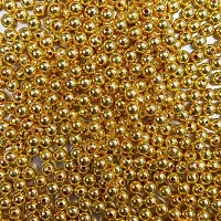 Golden beads of 6mm for jewellry making, Embroidery work, DIY craft / Pack include 1000pcs.-thumb3