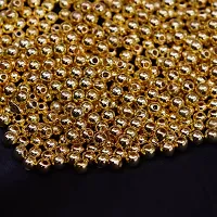 Golden beads of 5mm for jewellry making, Embroidery work, DIY craft / Pack include 1000pcs.-thumb1