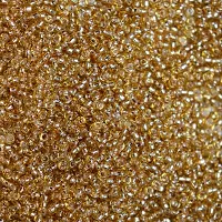 Small Golden Glass beads of 2mm  for jewellery making/ for DIY craft, Pack of 50 gms.-thumb2