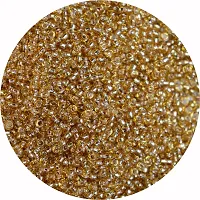 Small Golden Glass beads of 2mm  for jewellery making/ for DIY craft, Pack of 50 gms.-thumb4