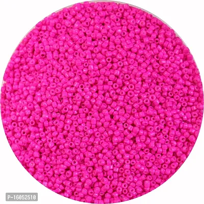 Seed beads/ Rani pink Glass beads of 2mm (11/0) for jewellery making/ for DIY craft, Pack of  50gm.-thumb0