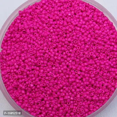 Seed beads/ Rani pink Glass beads of 2mm (11/0) for jewellery making/ for DIY craft, Pack of  50gm.-thumb2