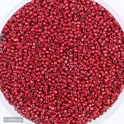Small Maroon Glass beads of 2mm (11/0) for jewellery making/ for DIY craft, Pack of 100gm  .