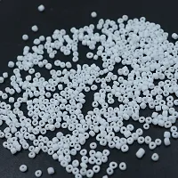 White Glass beads of 3mm (8/0) for jewellery making,Pack of 100gm-thumb4